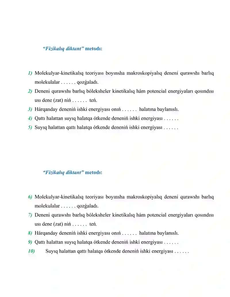 Ishki energiya metod 2