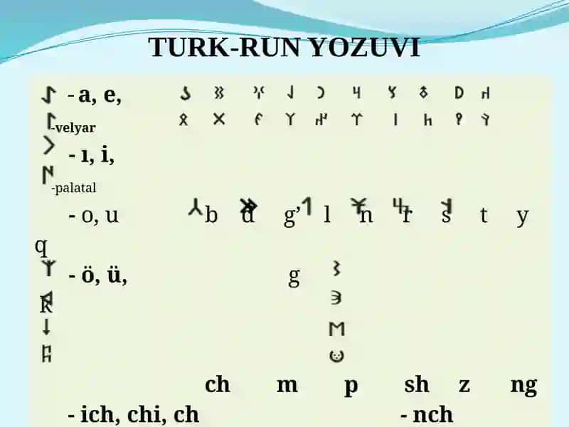 Qadimgi turkiy manbalar, ularning o‘rganilish tarixi. Qadimgi turkiy til fonetik tizimidagi o‘zgarishlar, uning harfiy ifodalari 2