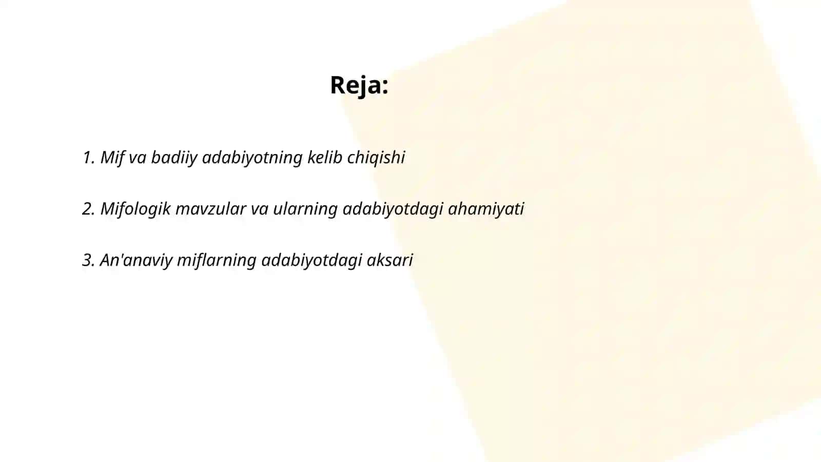 Mif va badiiy adabiyot turlari 2