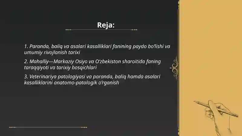 Paranda baliq va asalari kasaliklari fani, uning rivojlanishi tarixi va boshqa fanlar bilan bog’liqligi 2
