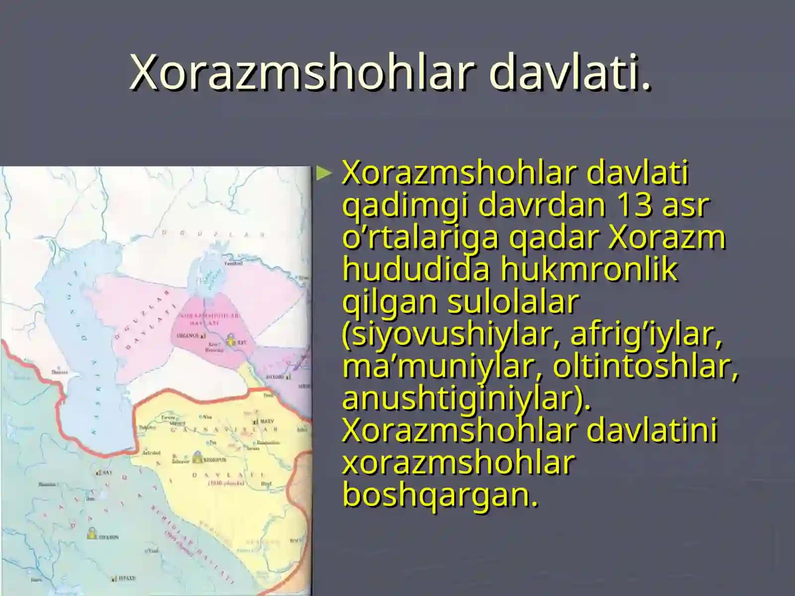 Xorazmshoh-Anushteginiylar Davlatining Ijtimoiy Iqtisodiy Hayoti 2