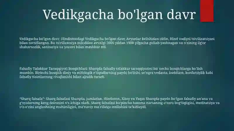 Falsafiy Tafakkur Taraqqiyoti Bosqichlari 2