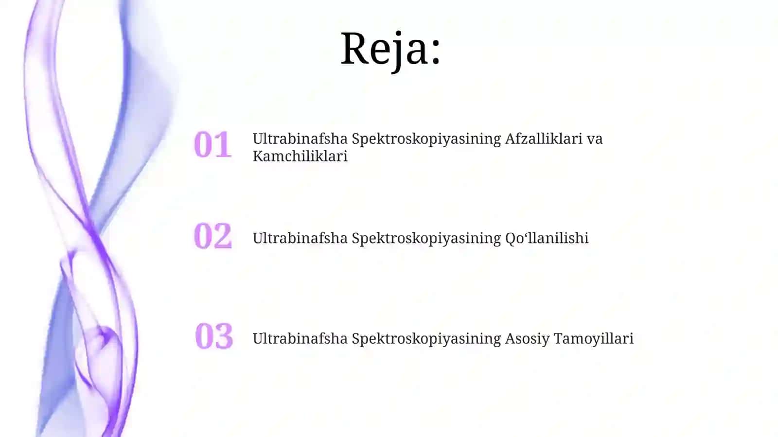Ultrabinafsha Spektroskopiyasi 2