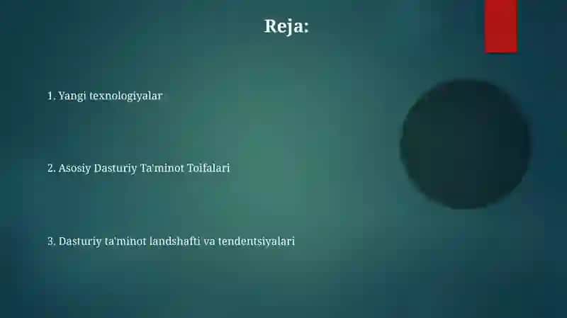 Axborot texnologiyalar dasturiy ta'minoti 2