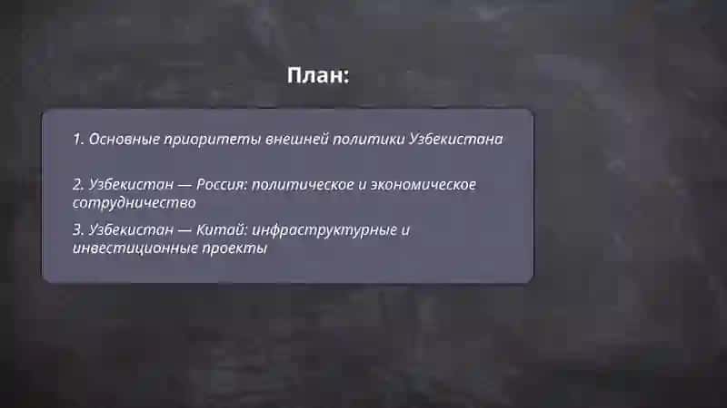Междурнародная деятелъностъ Узбекистана 2