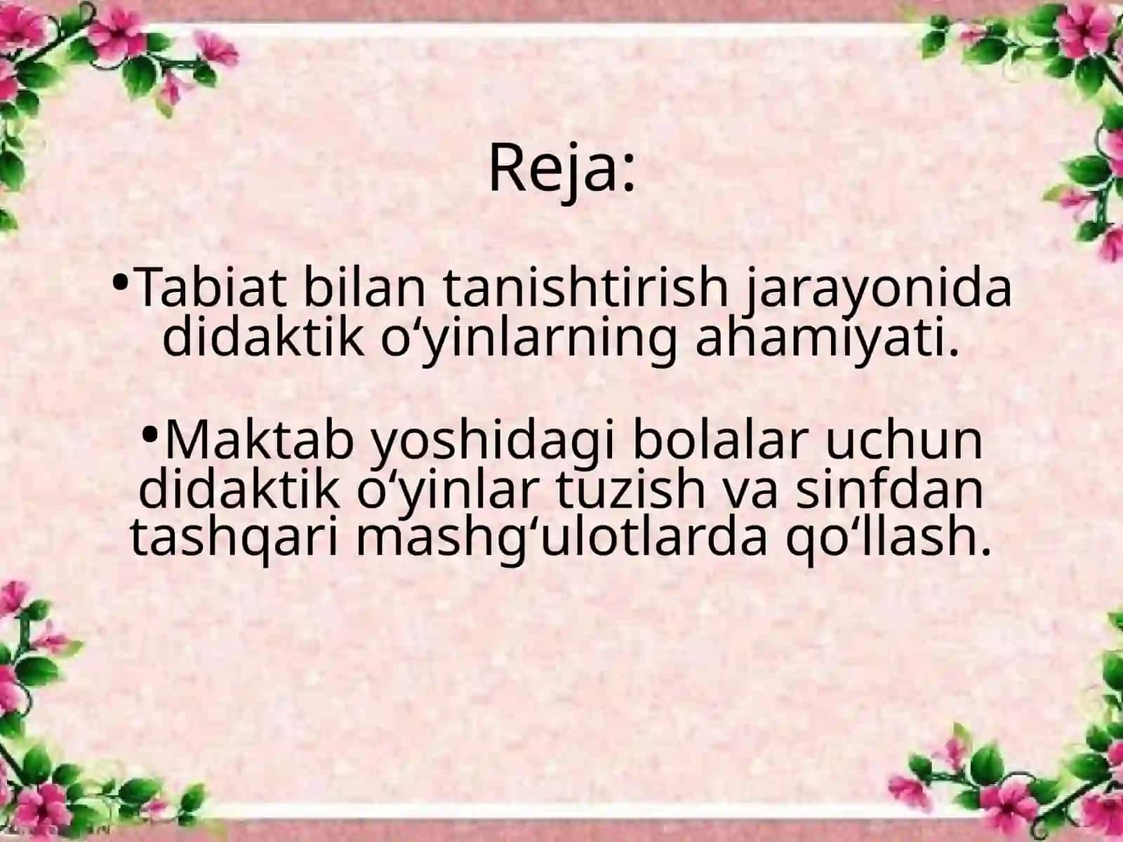 Sinf va sinfdan tashqari mashgʻulotlarda didaktik oʻyinlarni qoʻllash metodikasi 2