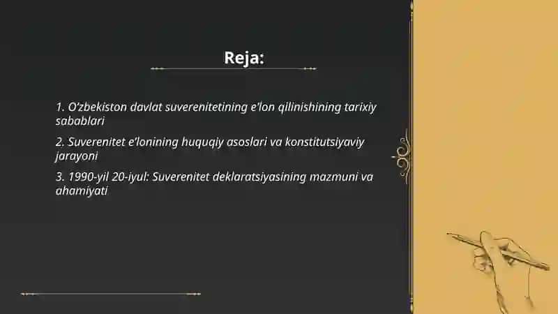 Oʻzbekiston davlat suverenitetining eʼlon qilinishi 2