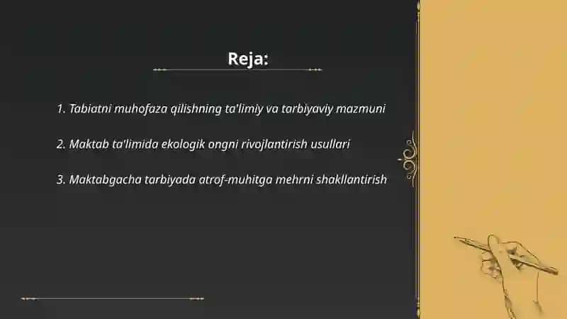 Tabiatni muhofaza qilishning taʼlim va tarbiyaviy xususiyatlari 2