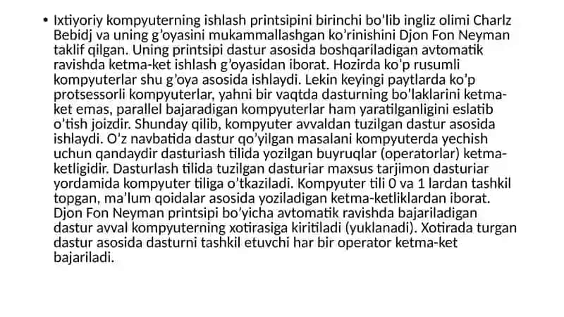 Qo’shimcha qurilmalarning ishlash prinsipi 2