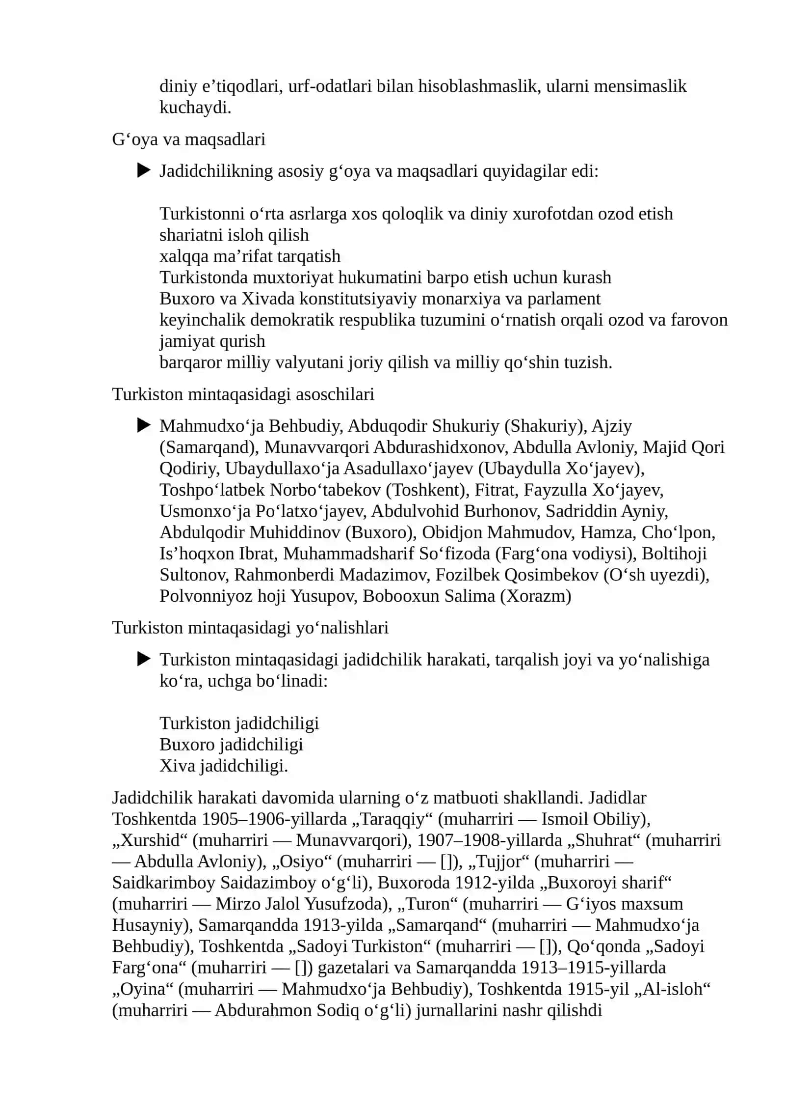 Jadidchilik harakati namoyondalari 2