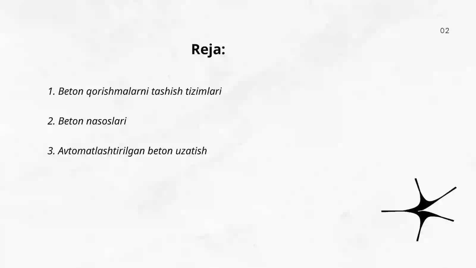 Beton qorishmalarni tashish tizimlari 2