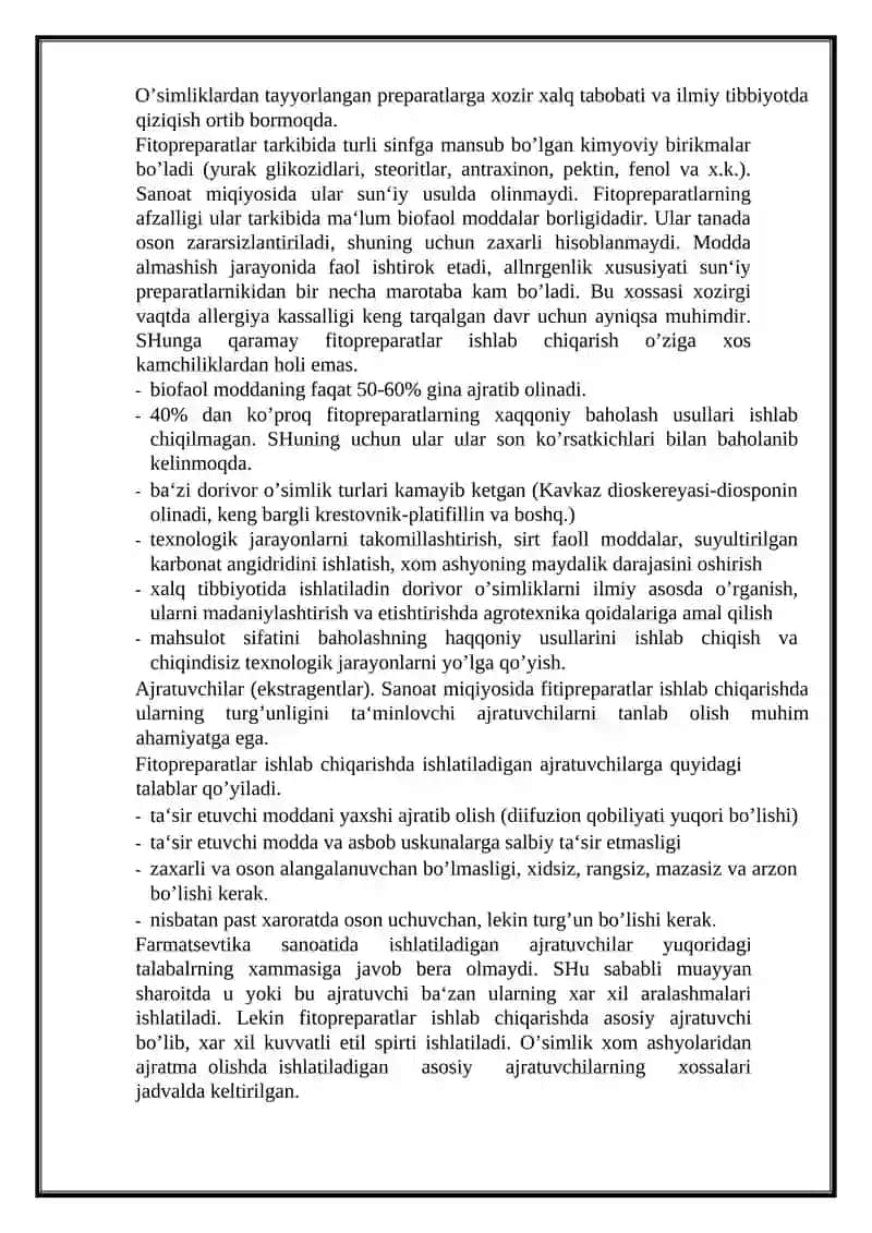 Nastoykalar.Ularni ishlab chiqarish texnologiyasi 2