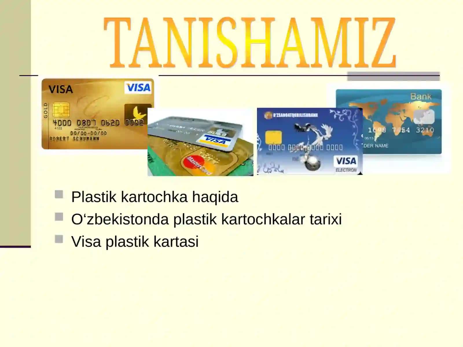 Plastik kartochkalar haqida 2