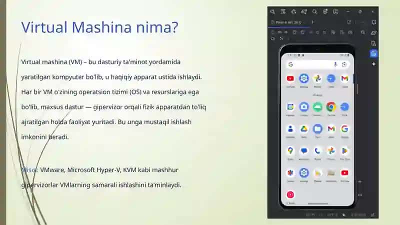 Virtual mashinalar 2