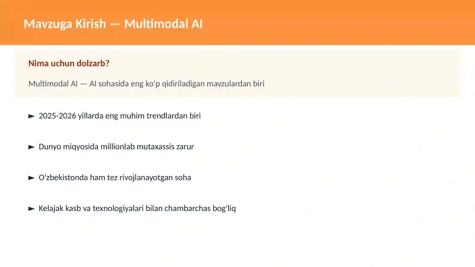 Multimodal AI 2