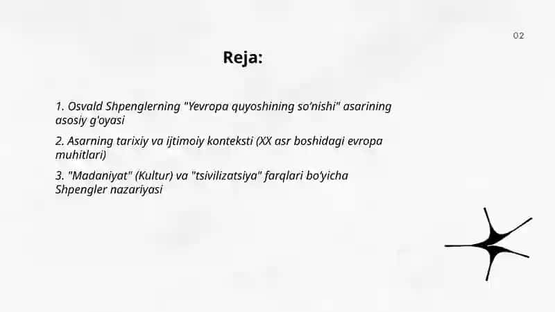 Osvald Shpenglerning "Yevropa quyoshining soʻnishi" asari 2