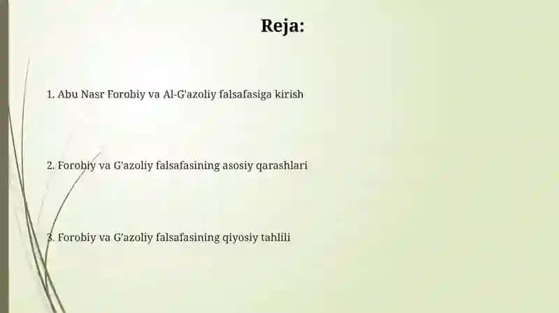 Abu Nasr Forobiy va G'azzoliyning falsafa ilmiga oid qarashlarini qiyosiy tahlil etish 2