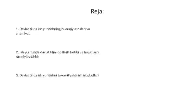 Sohada davlat tilida ish yuritish 2