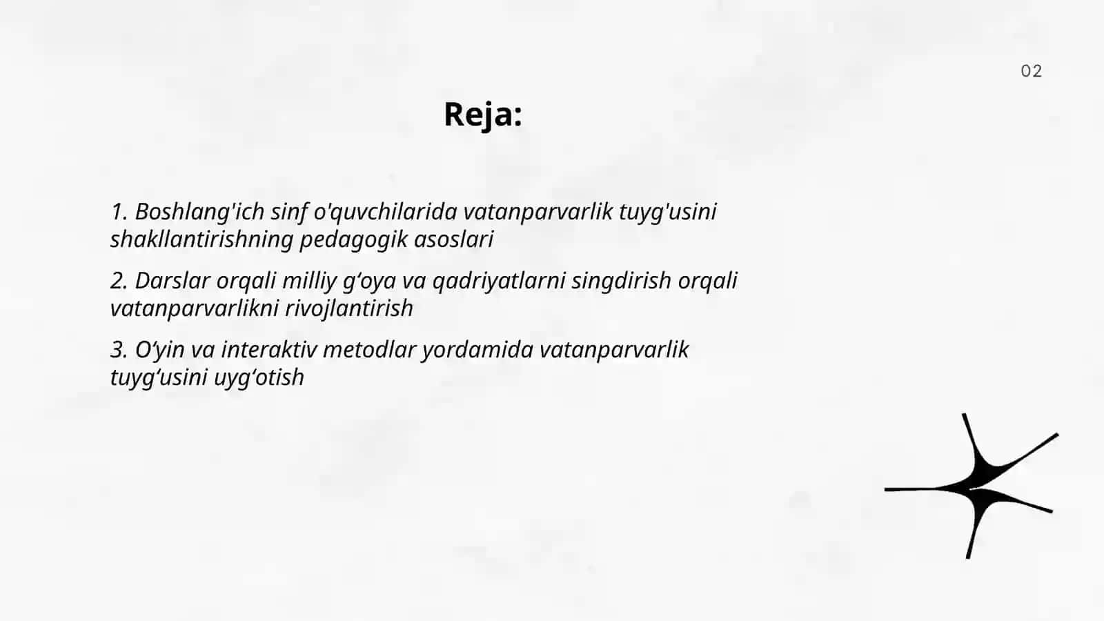 Boshlang'ich sinf o'quvchilarida vatanparvarlik tuyg'ularini shakllantirish Ubaydullayeva 2