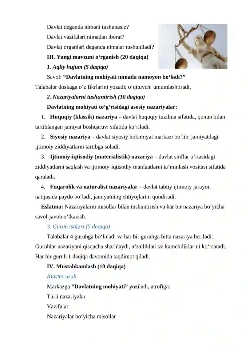 Davlat va huquq nazariyasi 2