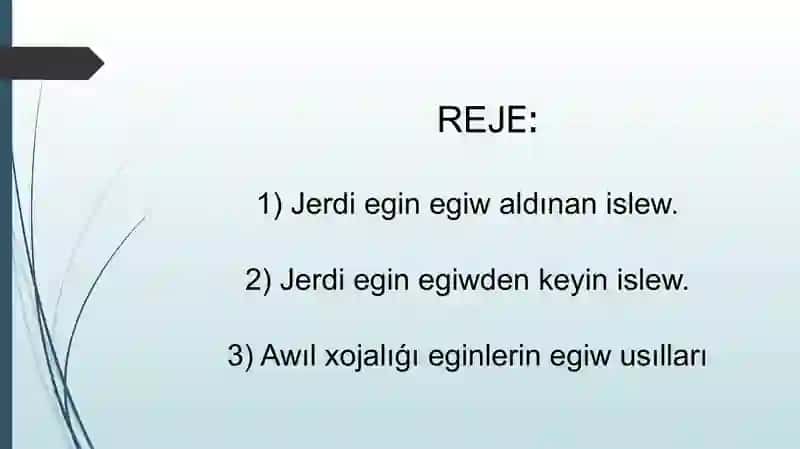 Jerdi egin egiw hám kapital tegislew 2