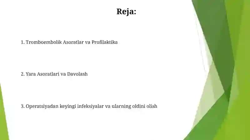 Operatsiyadan keyingi qon ketish 2
