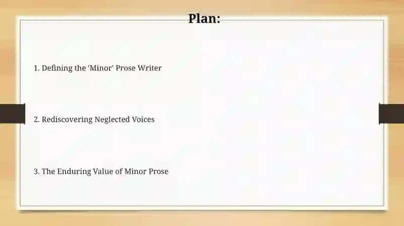 Minor Prose writers 2