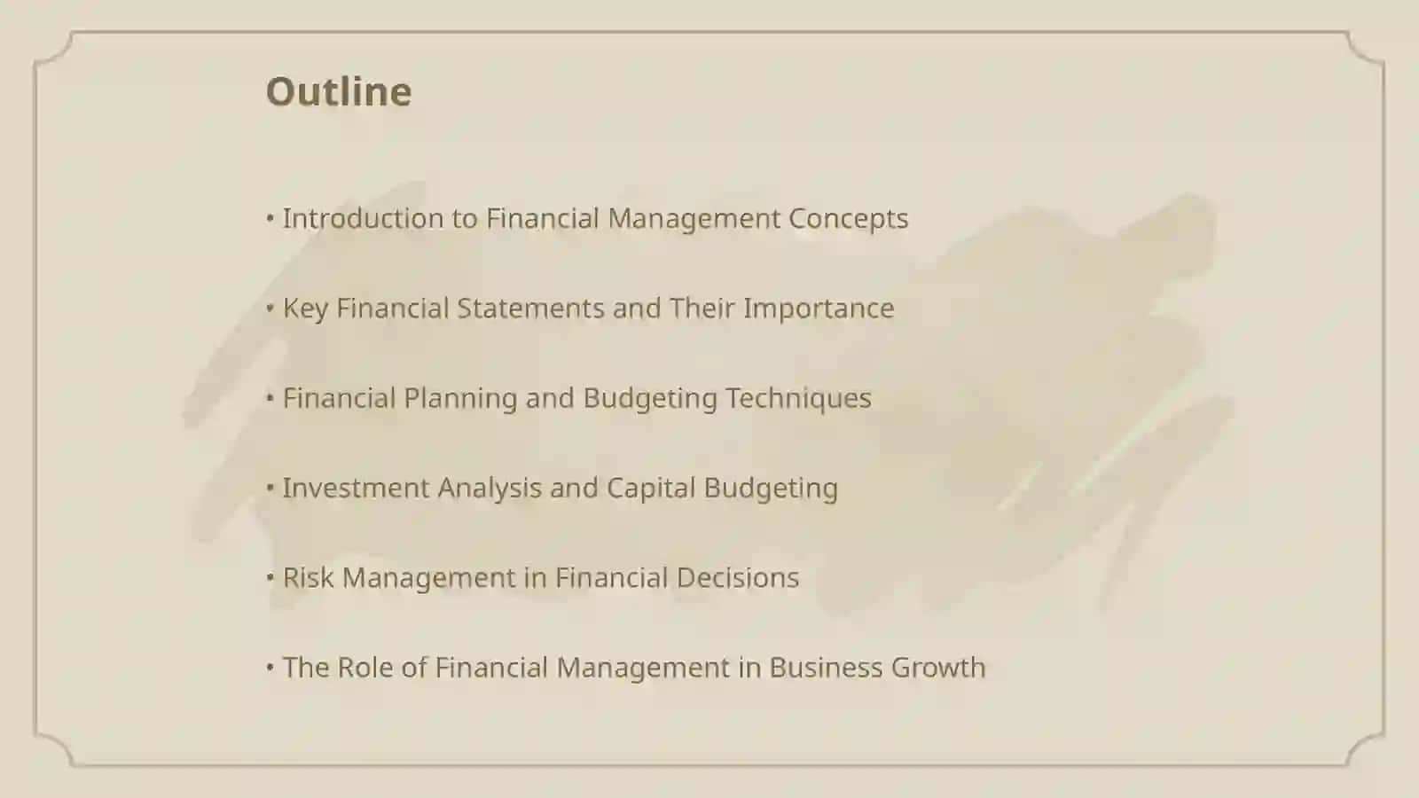 Financial management 2