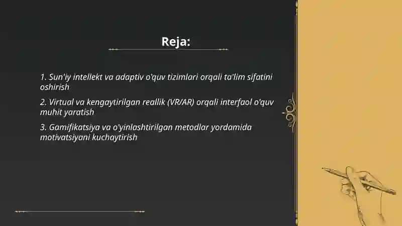 Zamonaviy yondashuvlar 2