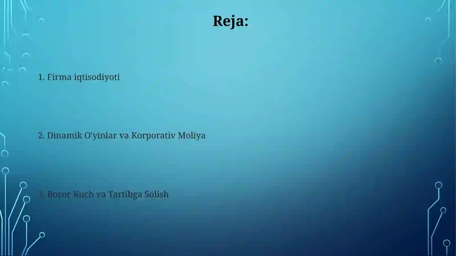 Jean Tirole’ning 2014-yildagi iqtisodiyot bo‘yicha Nobel mukofotiga sazovor bo‘lgan g‘oyalari 2