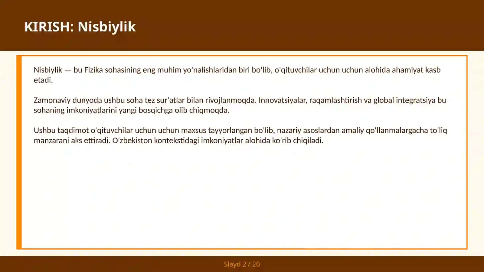 Nisbiylik 2
