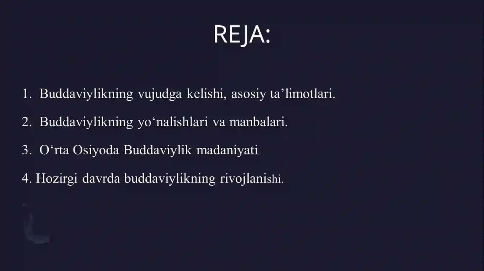 BuddaviylikDini tarixi va asosiy g`oyalari 2