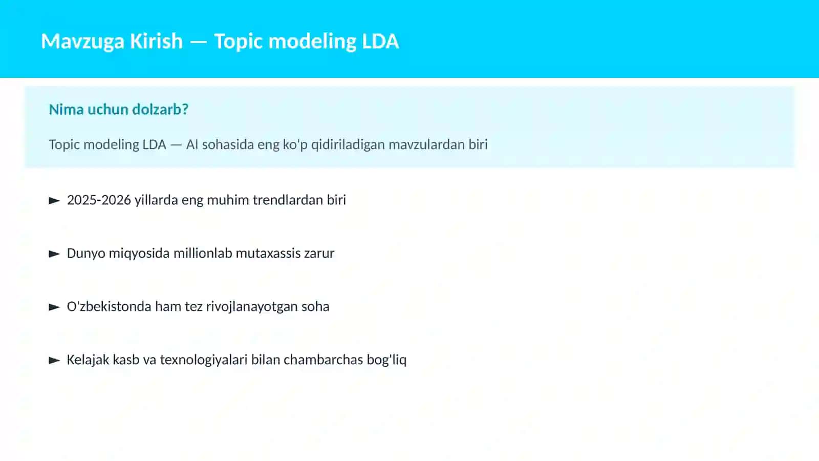 AI | NLP TABIIY TIL QAYTA ISHLASH 2