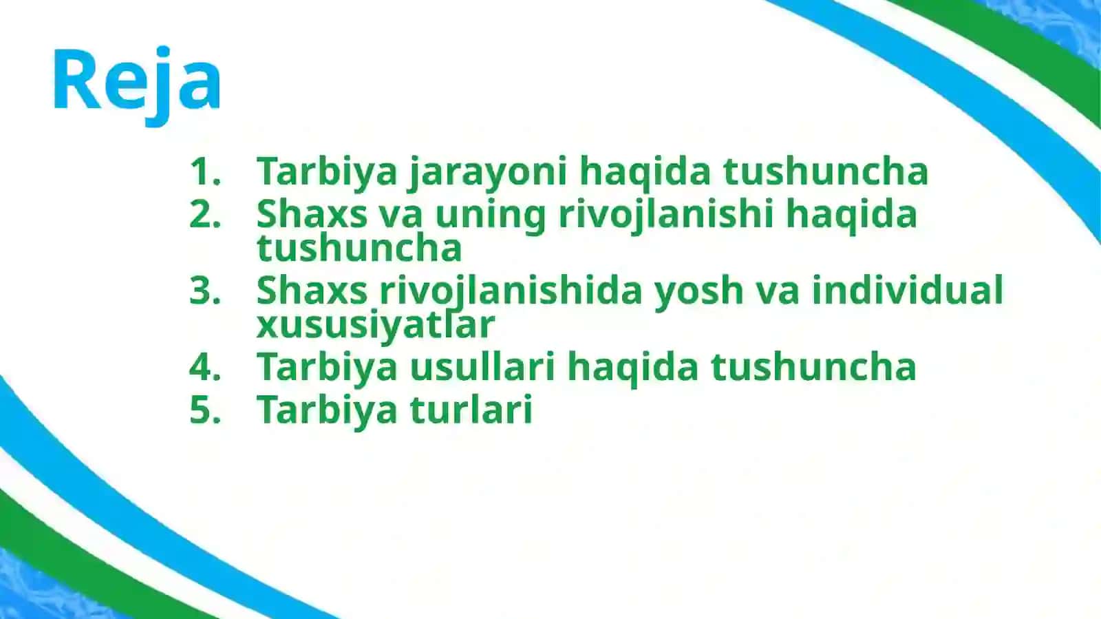 Tarbiya jarayoni 2