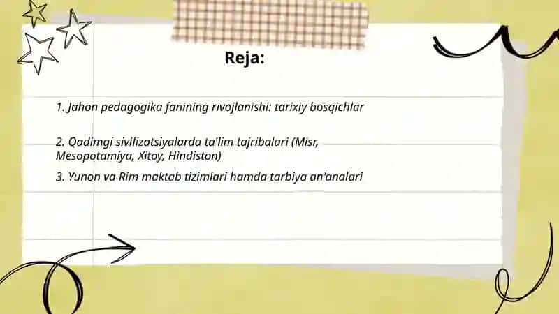 Jahon Pedagogika Fanining Rivojlanishi: Tarixiy Bosqichlar 2