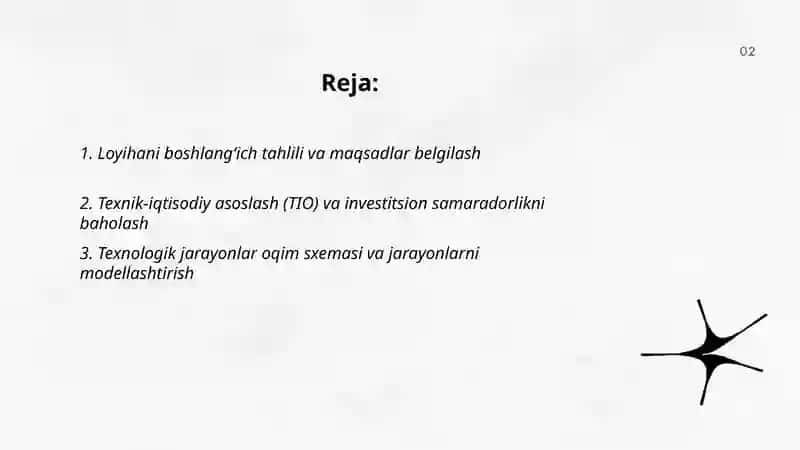 Loyihalash bosqichlari 2