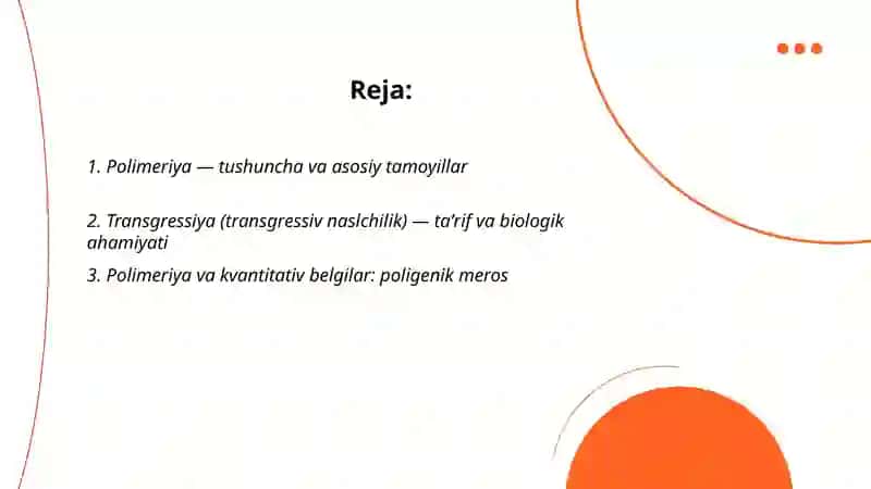 Polimeriya va Transgressiya 2