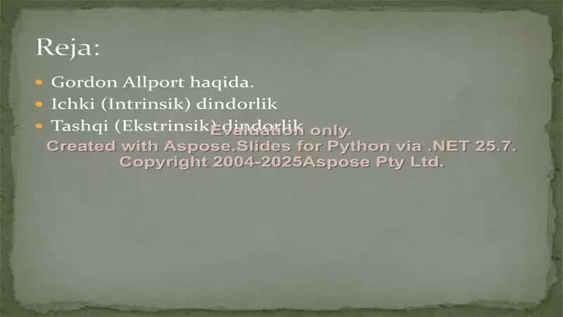 G.Ollport tadqiqotida dindor shaxs tipologiyasi 2