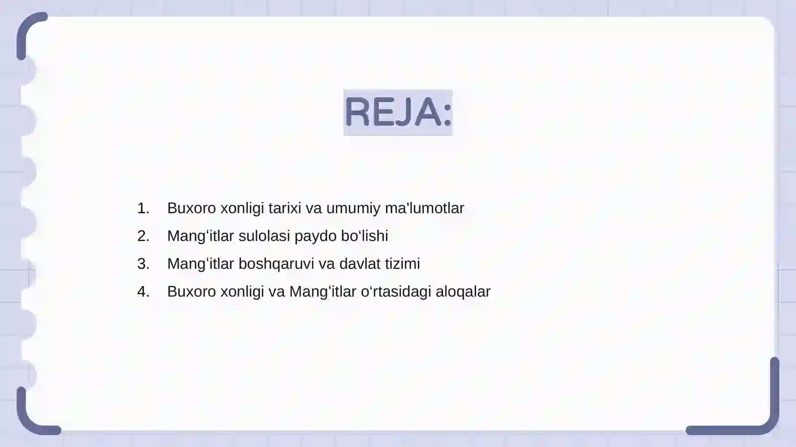 Buxoro xonligi va Mang‘itlar boshqaruvi davri 2