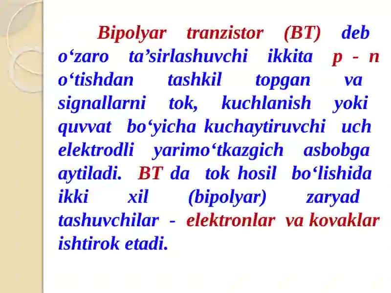 Bipolyar Tranzistorlar 2