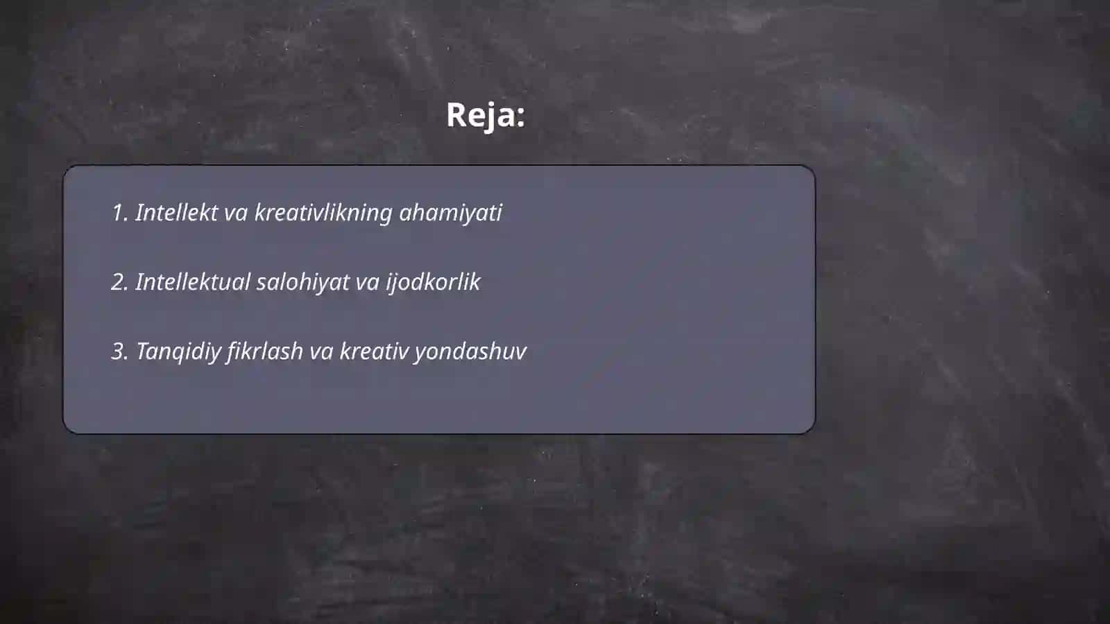 Intellekt va kreativlik 2