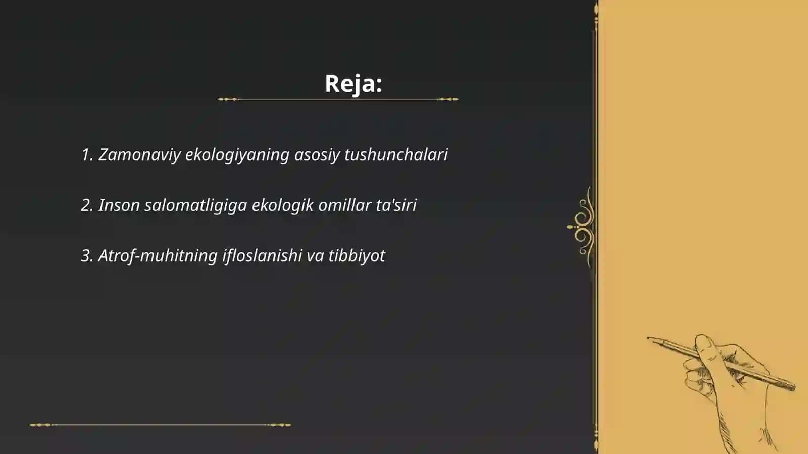 Zamonaviy inson ekalogiyasining tibbiyotga oid tomonlari 2