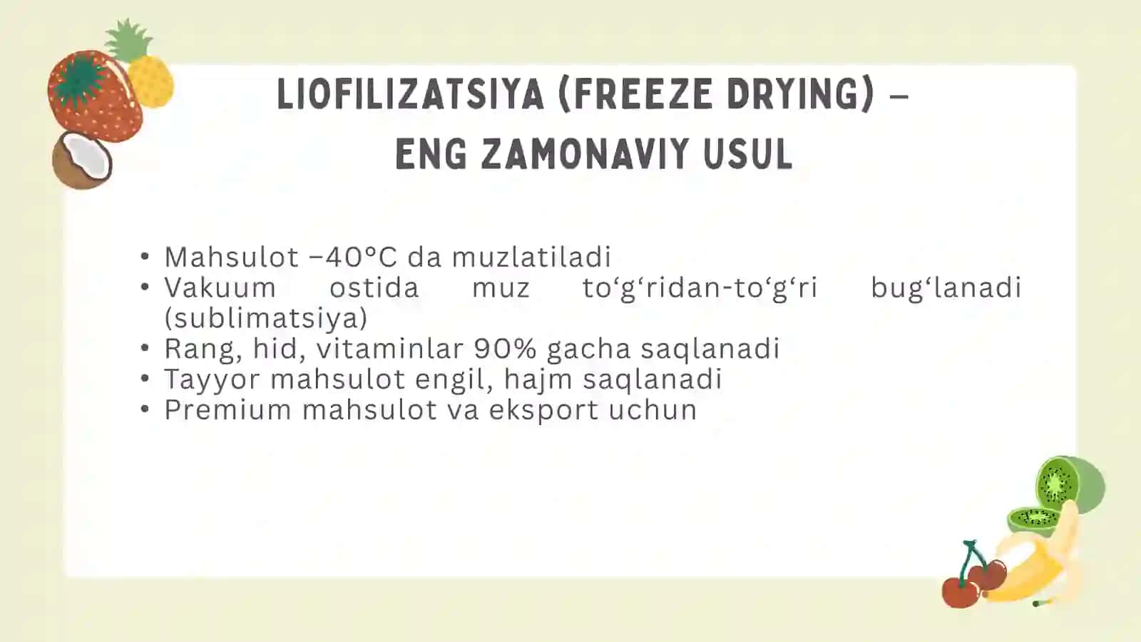 Ananas qurutish 2