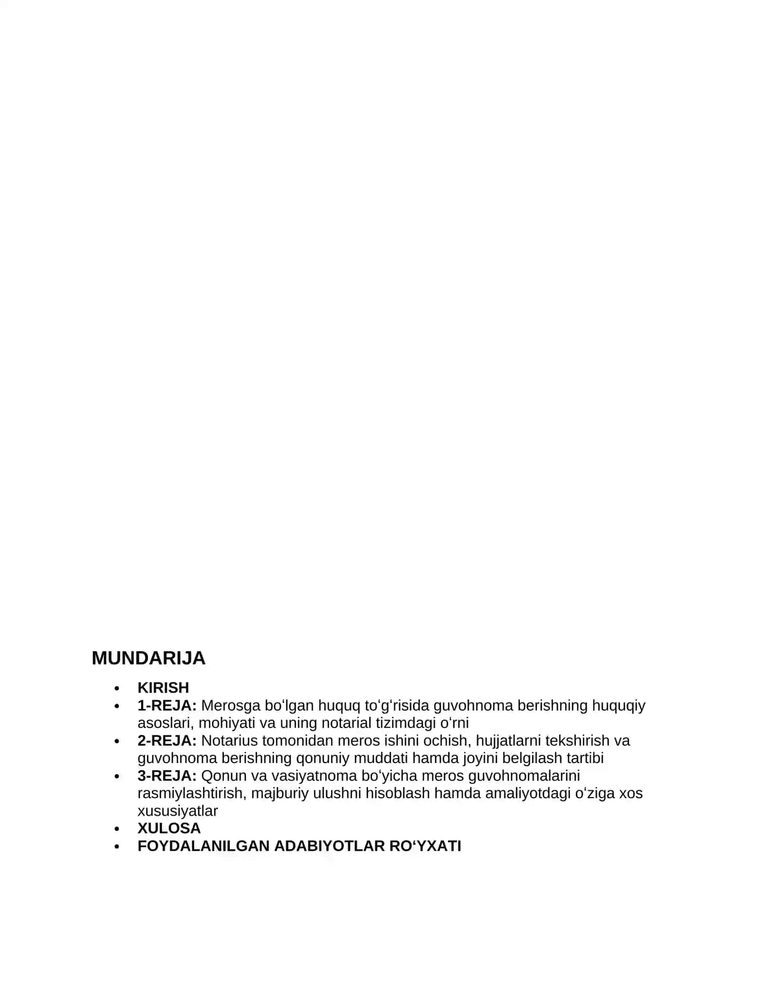 Merosga boʻlgan huquq toʻgʻrisida guvohnomalar berish 2