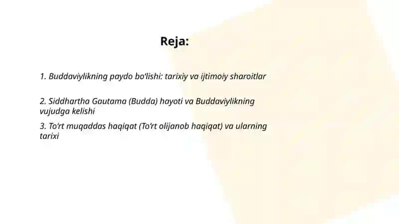 Buddaviylik dini va uning vujudga kelish tarixi 2
