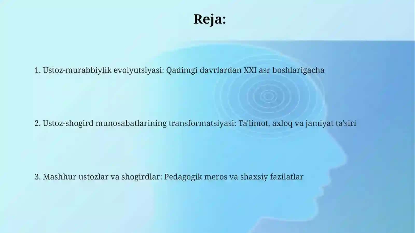 Qadimgi davrlardan XXI asrning boshigacha bo‘lgan davrda o‘qituvchi-ustoz 2