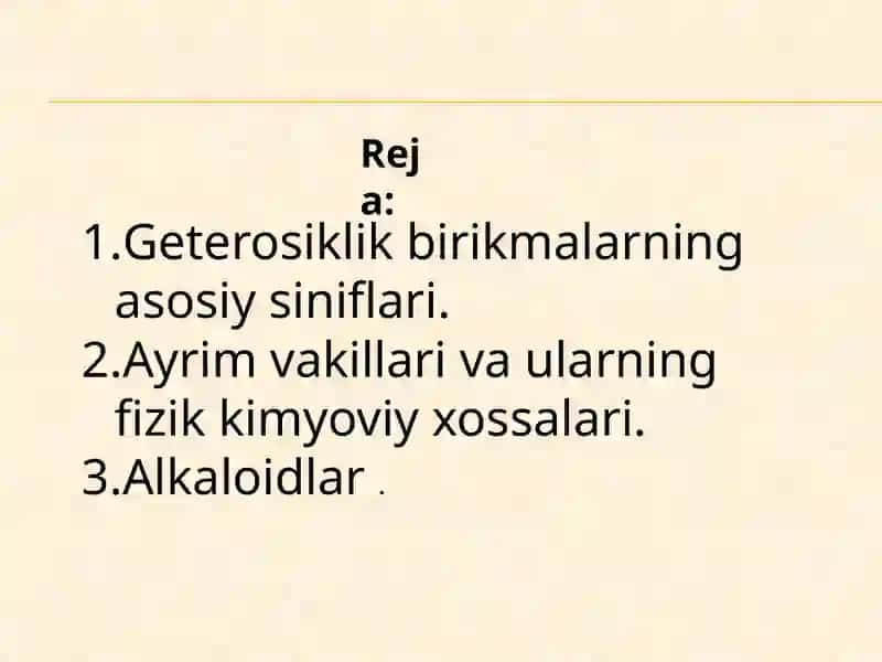 XALILOVA SARVINOZNING ORGANIKKIMYO FANIDAN TAYYORLAGAN 2