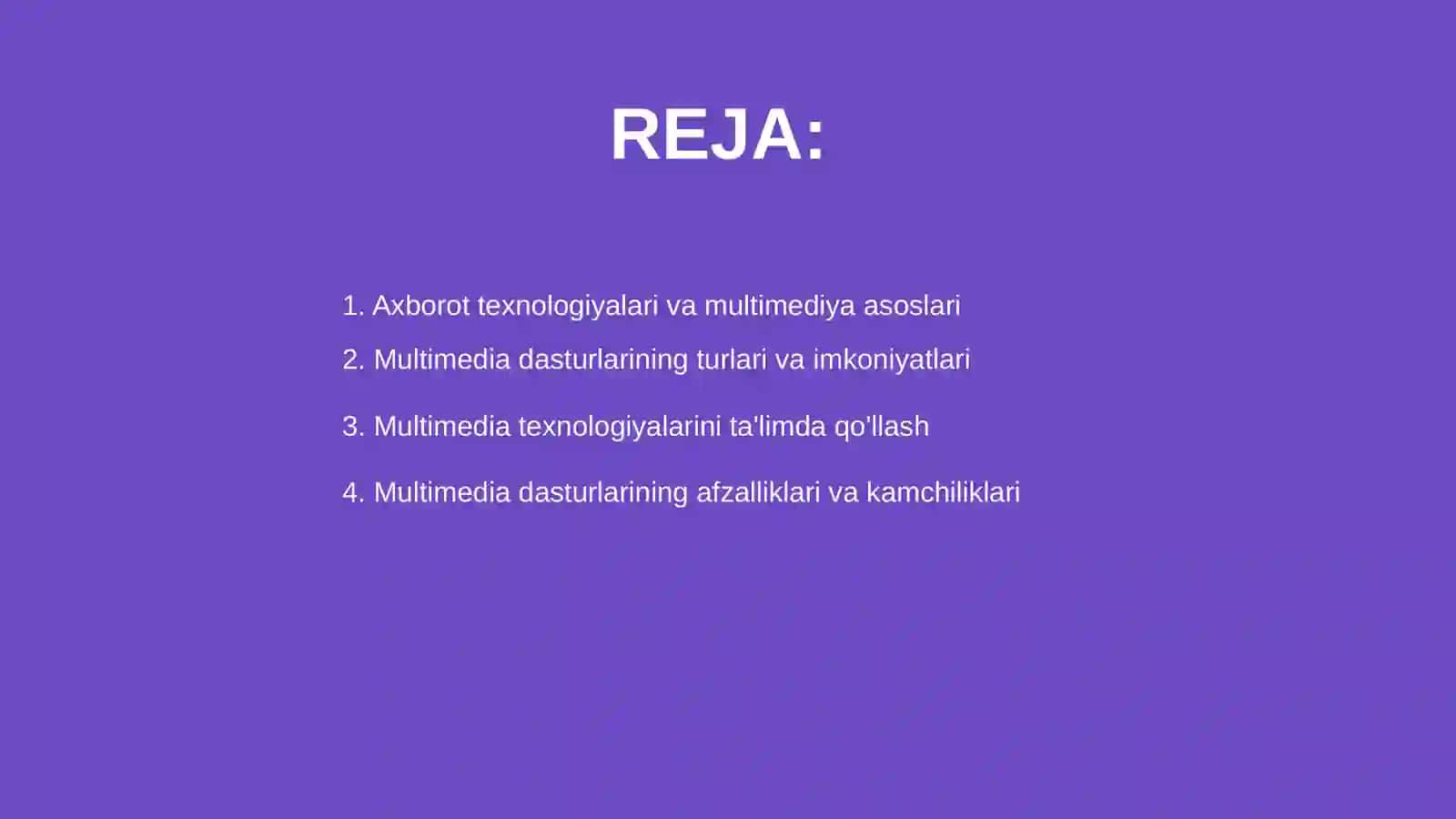 Axborot texnologiyalarida multimediya dasturlaridan foydalanish 2