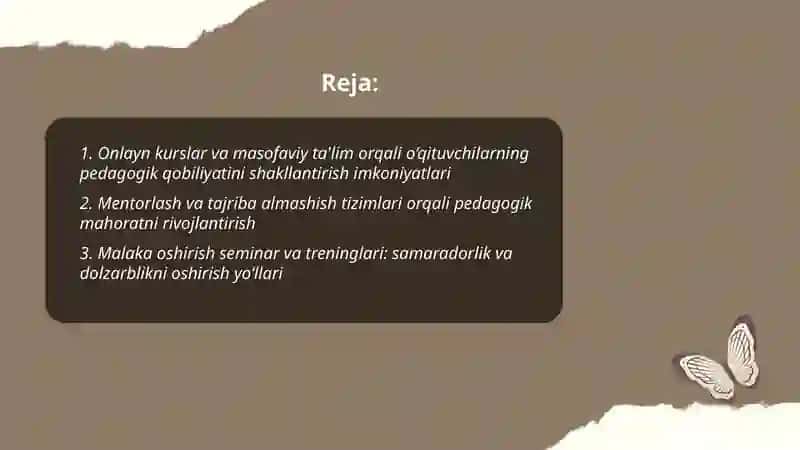 Hozirgi kunda o‘qituvchilar pedagogik qobiliyatini shakllantirish imkoniyatlari 2