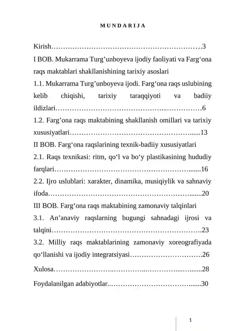 MUKARRAMA TURG’UNBOYEVA IJODIY FAOLIYATI VA FARG’ONA RAQS MAKTABI 2